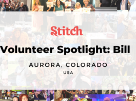 Volunteer Bill from Colorado shares his Stitch journey in this article