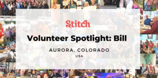 Volunteer Bill from Colorado shares his Stitch journey in this article