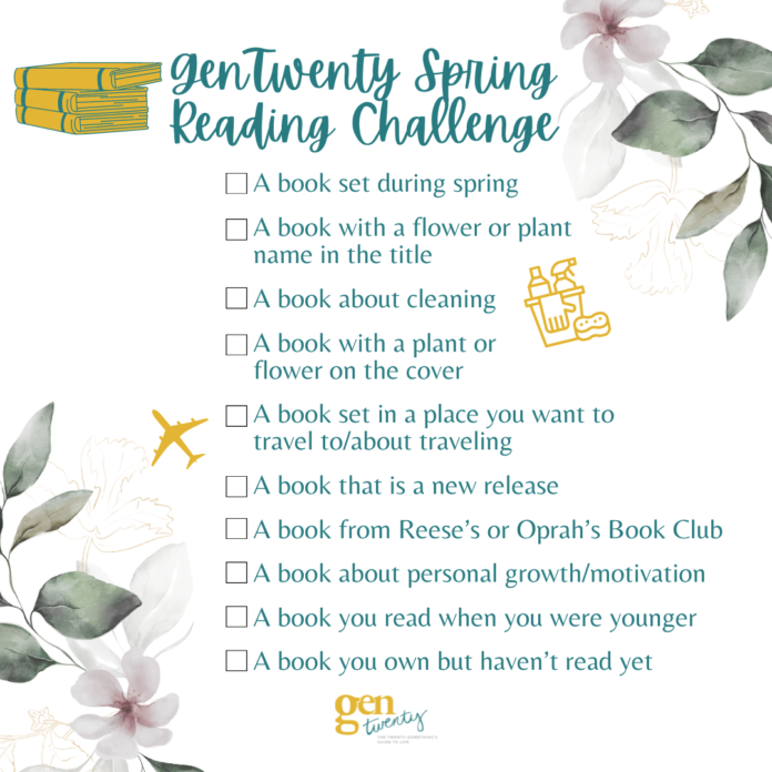 GenTwenty's Spring Reading Challenge - GenTwenty