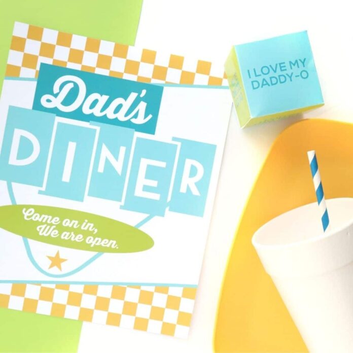 Dad's Diner Printables + 5 Father's Day Dinner Ideas