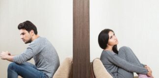 man and woman wearing gray clothes thinking about changing their behavior and get better at compromise