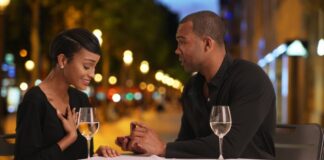 A couple answers the Should I Propose before or after dinner question by proposing before dinner!