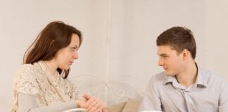 couple looking at each other