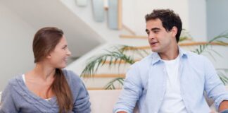 couple having a conversation