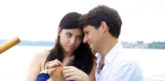 cute couple at the beach
