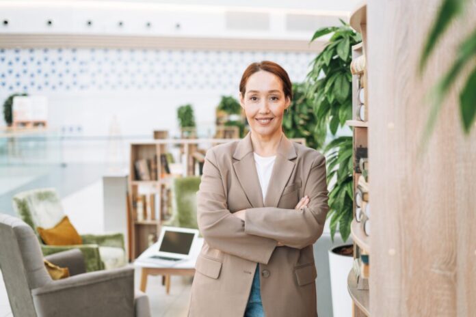 woman in a coffee shop