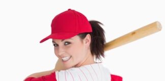 Woman with a baseball bat