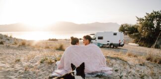 couple camping