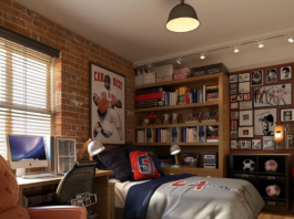 college dorm ideas for guys sports themed