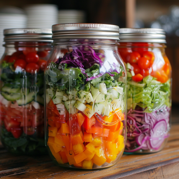 easy mason jar salad